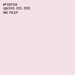 #F5DFE8 - We Peep Color Image