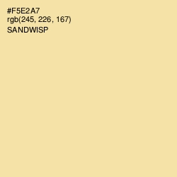#F5E2A7 - Sandwisp Color Image