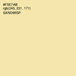 #F5E7AB - Sandwisp Color Image