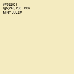#F5EBC1 - Mint Julep Color Image
