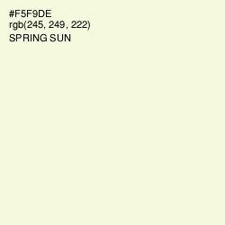 #F5F9DE - Spring Sun Color Image