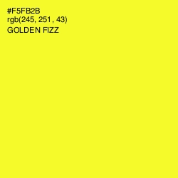 #F5FB2B - Golden Fizz Color Image