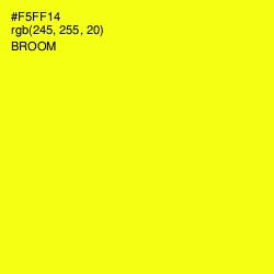#F5FF14 - Broom Color Image