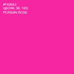 #F626A3 - Persian Rose Color Image