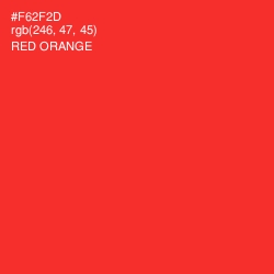 #F62F2D - Red Orange Color Image
