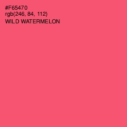 #F65470 - Wild Watermelon Color Image