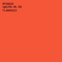 #F65638 - Flamingo Color Image