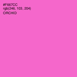 #F667CC - Orchid Color Image