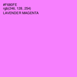 #F680FE - Lavender Magenta Color Image