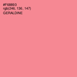 #F68893 - Geraldine Color Image