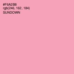 #F6A2B8 - Sundown Color Image