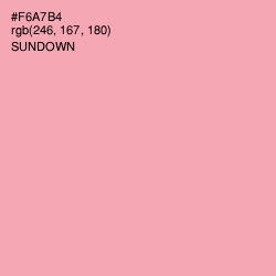 #F6A7B4 - Sundown Color Image