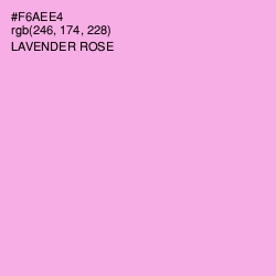 #F6AEE4 - Lavender Rose Color Image