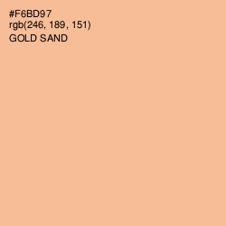 #F6BD97 - Gold Sand Color Image