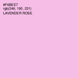 #F6BEE7 - Lavender Rose Color Image