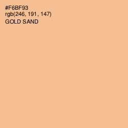 #F6BF93 - Gold Sand Color Image