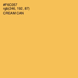 #F6C057 - Cream Can Color Image