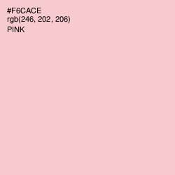 #F6CACE - Pink Color Image