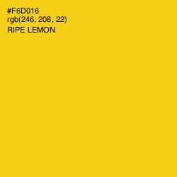 #F6D016 - Ripe Lemon Color Image