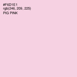 #F6D1E1 - Pig Pink Color Image