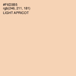 #F6D3B5 - Light Apricot Color Image
