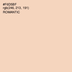 #F6D5BF - Romantic Color Image
