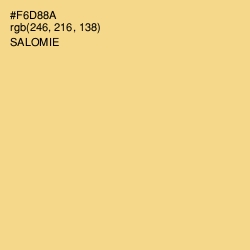 #F6D88A - Salomie Color Image