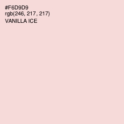 #F6D9D9 - Vanilla Ice Color Image