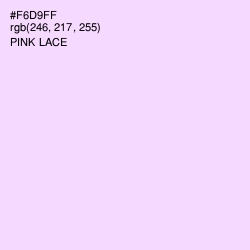 #F6D9FF - Pink Lace Color Image
