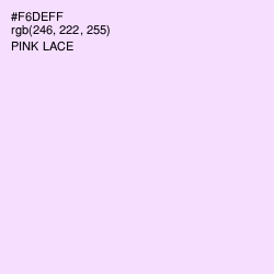 #F6DEFF - Pink Lace Color Image