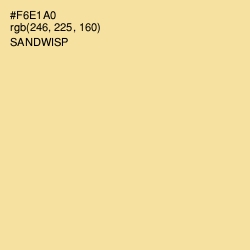 #F6E1A0 - Sandwisp Color Image