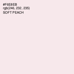 #F6E8EB - Soft Peach Color Image