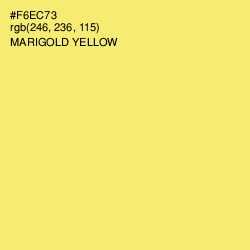 #F6EC73 - Marigold Yellow Color Image