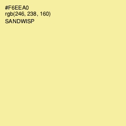 #F6EEA0 - Sandwisp Color Image