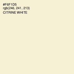 #F6F1D5 - Citrine White Color Image
