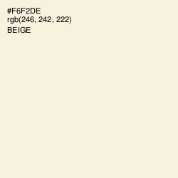 #F6F2DE - Beige Color Image