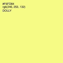 #F6FD84 - Dolly Color Image