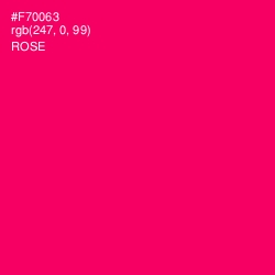 #F70063 - Rose Color Image