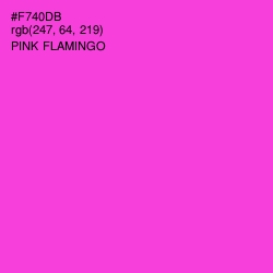 #F740DB - Pink Flamingo Color Image