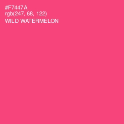 #F7447A - Wild Watermelon Color Image