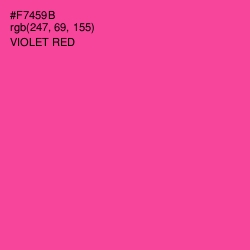 #F7459B - Violet Red Color Image