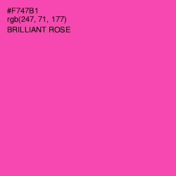 #F747B1 - Brilliant Rose Color Image