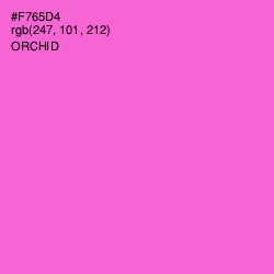 #F765D4 - Orchid Color Image