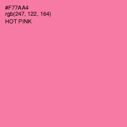 #F77AA4 - Hot Pink Color Image