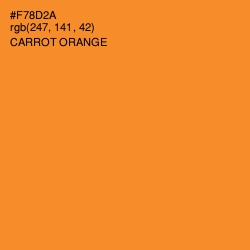 #F78D2A - Carrot Orange Color Image