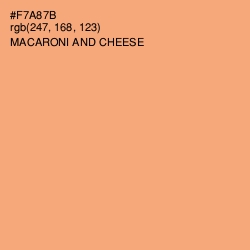 #F7A87B - Macaroni and Cheese Color Image