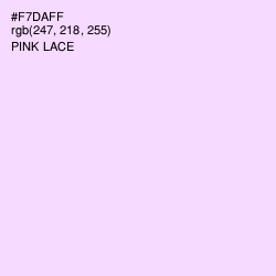 #F7DAFF - Pink Lace Color Image