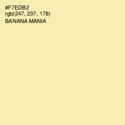 #F7EDB2 - Banana Mania Color Image