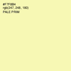#F7F8B4 - Pale Prim Color Image