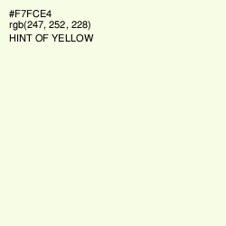#F7FCE4 - Hint of Yellow Color Image